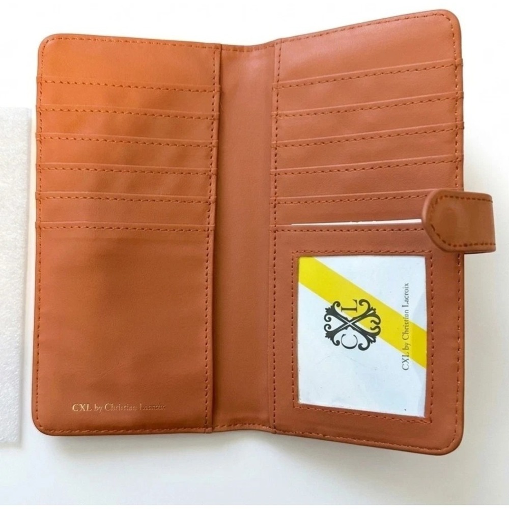 NWT CXL by Christian Lacroix Metro Patent Bifold Wallet – Tango - Picture 3 of 4